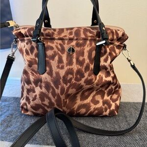 Kate Spade Leopard Nylon Small Crossbody